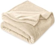 Bare Home Microplush Velvet Fleece Blanket - Full/Queen - Ultra-Soft - Luxurious Fuzzy Fleece Fur - Cozy Lightweight - Easy Care - All Season Premium Bed Blanket (Full/Queen, Oyster)