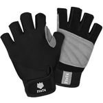 FitsT4 Half Finger Padded Palm Gloves for Water Ski, Canoeing, Windsurfing, Kiteboarding, Sailing, Jet Skiing, Stand-UP Boarding and Kayaking, Perfect for Men&Women&Youth