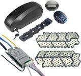 Fuel Tank Style eBike Battery Case Fits 56PCS 21700 Cells 52V Battery Box 14S5P Nickel Strip 14S 35A BMS for DIY Fuel Tank Style E-Bike E-Scooter E-Motorcycle Battery Pack (52V Case+Nickel Strip+BMS)