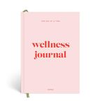 Papier Joy Wellness Journal - Pink Hardback | Log Intentions, Sleep, Habits, Mindful Goals, Morning & Evening | Weekly & Monthly CheckIns | Undated Diary | Reflection & Mindfulness | Self Care Gift
