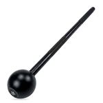 Leeway (16kg) MaceBell Mugdar Meel Indian Clubbell for Functional Training & Strength | Cast Iron Macebell | Gada Style Traditional Fitness Tool, Shoulder Mobility (Black,16kg Steel Mace)