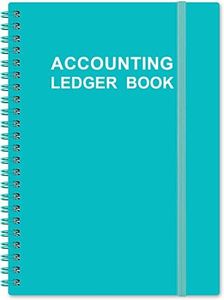 Accounting Ledger Book - A5 Ledger Book for Bookkeeping, Small Businesses & Personal Use, Expense Tracker Notebook for Tracking Money, Expenses, Deposits & Balance, 5.8" x 8.4", Teal