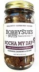 BobbySue's Nuts Mocha My Day, All-Natural Gourmet Savory Nut Mix of Almonds, Cashews, Pecans, 8 Ounce, Pack of 1