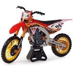 Supercross, Authentic Ken Roczen 1:10 Scale Collector Die-Cast Toy Motorcycle Replica with Race Stand, for Collectors and Kids Age 5 and Up