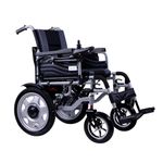 EverActiv EcoLite Electric Wheelchair for Elderly & Disabled | Lightweight Foldable Mobility Chair with Intelligent 360° Joystick Control | 250W Brush Motor, 24V12/20AH Battery, 110kg Capacity (Grey & Black)