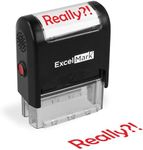 Self-Inking Novelty Message Stamp - Really?! - Red Ink