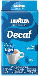 Lavazza, Caffè Decaffeinato, Decaffeinated Ground Coffee, Ideal for Moka Pot, Filter Machine, French Press, Aromatic Notes of Dried Fruits, Arabica and Robusta, Intensity 3/10, Medium Roasting, 250 g