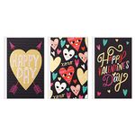 Hallmark Kids Mini Valentines Day Cards Assortment, 18 Cards with Envelopes (Gold Foil Happy Hearts)