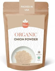 SPICY ORGANIC White Onion Powder – 5 LBS (80 Oz.) �– Certified USDA Organic - The Ultimate Organic Seasoning for Cooking