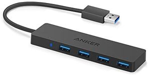 Anker 4-Port USB 3.0 Ultra Slim Data Hub for MacBook, Mac Pro/Mini, iMac, Surface Pro, XPS, Notebook PC, USB Flash Drives, Mobile HDD, and More