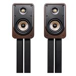 Polk Signature Elite ES15 Bookshelf Speaker - Hi-Res Audio Certified, Dolby Atmos & DTS:X Compatible, 1" Tweeter & 5.25" Woofer, Power Port Technology for Effortless Bass (Pair, Contemporary Walnut)