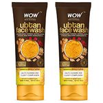 WOW Skin Science Ubtan Face Wash with Chickpea Flour, Turmeric, Saffron, Almond Extract, Rose Water & Sandalwood Oil - No Sulphate, Parabens, Silicones & Color - Pack of 2 - Net Vol 200mL