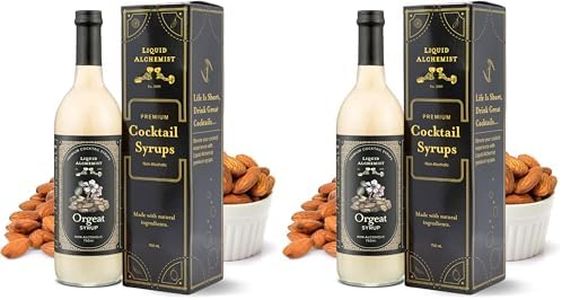 Liquid Alchemist Orgeat Syrup for Cocktails - Real Ingredients Make Our Almond Syrup the Perfect Mai Tai Mix - Non-GMO, Gluten Free & Vegan (25.4 oz) (Pack of 2)