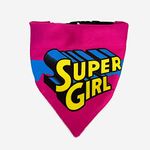 That Dog In Tuxedo Tdit X�Dc Supergirl Reversible Dog Bandana With Adjustable Dog Collar (Size Medium/Large), Multicolor