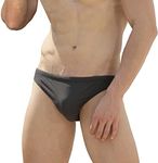 Easejuicy Men's Swimwear Sexy Bikini Solid Siwmming Briefs - Grey - Medium for waist 28-29 in