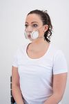 Denpro Bubl Transparent Face Mask - Professional Protective Breathable Reusable - Does not Steam up Glasses