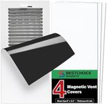 4 Pack Magnetic Vent Covers, Strong Vent Covers 8x15.5inch High Strength Magnetic Vent Cover for Floor Wall and Ceiling Registers Home HVAC and AC Vents