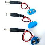 SRROBOTICS 9Volt Battery cap for 9 volt Power source 3 Pcs multi color