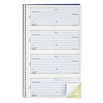 Blueline Receipt Book with Spiral Binding, 200 Carbonless Duplicates, Bilingual, 10-5/8" x 6-5/8" (DC4074T)