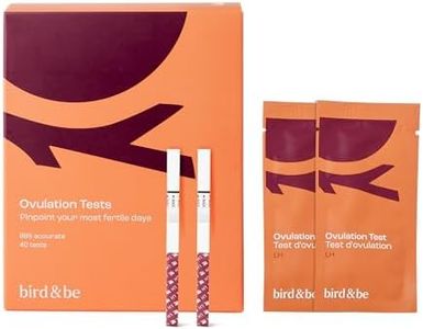 bird&be Ovulation Test Strips (LH) | 40 High-Accuracy Predictor Kits | Track Fertile Window & LH Surge | Eco-Friendly Low-Waste Design | Easy Dip & Read Results | TTC Fertility Monitor