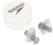 Speedo Ergo Ear Plugs, Silver, 2 Count