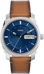 Fossil Machine Brown Leather Analog Watch FS5920