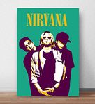 good hope Nirvana Band Rolled Poster For Room and Office (Multicolor, 13 Inch x 19 Inch)