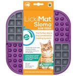 LickiMat Slomo, Cat Slow Feeder Lick Mat, Boredom Anxiety Reducer; Perfect for Food, Treats, Yogurt, or Peanut Butter. Fun Alternative to a Slow Feed Cat Bowl or Dish, Purple