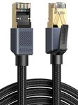 UGREEN Ethernet Cable, Cat 8 High-Speed Network Cable 40Gbps Support 2000MHz RJ45 LAN Cable, F/FTP POE Braided Gigabit Internet Cable Compatible with WiFi Extender/Switch/PS5/Xbox/Router (5M)