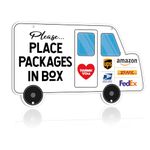 FLYAB Delivery Signs for Packages Package Delivery Boxes Signs for Outside Delivery Box - Please Place Packages in Box Thank You -Leave Packages Here Sign Package Delivery Sign