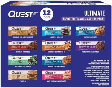 Quest Nutrition Ultimate Variety Pack Protein Bars, High Protein, Low Carb, Gluten Free, Keto Friendly, 12 Count