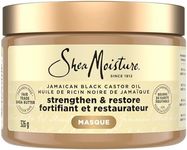 Shea Moisture Strengthen & Restore Hair Treatment Masque for dry hair Jamaican Black Castor Oil deep conditioner with Shea Butter, Peppermint and Apple Cider Vinegar 326 g