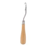 Bent Latch Hook Crochet Needle Latch Hook with Wooden Handle Needle Hook Tool