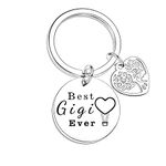 Nfyxcaz Grandma Gifts From Grandchildren Mother's Day Gift Birthday Gifts Christmas Gifts For Grandma Grandmother Nana Best Gigi Ever Keyring Gift (Best Gigi Ever)