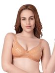 DAISY DEE Women's Cotton Lightly Padded Wirefree Full Coverage Bra (Brown_30B)- NTSHE