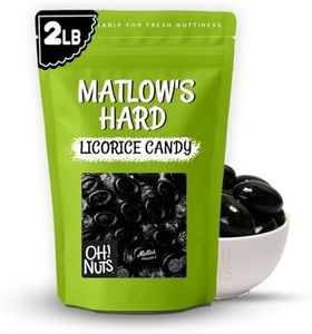 Matlow's Licorice Hard Candy | Kosher Licorice Candy - Individually Wrapped & Packed in 2 LB Resealable Bulk Bag | Great for Party, Office, Outing - Oh! Nuts