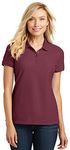 Port Authority® Ladies Core Classic Pique Polo Burgundy XL