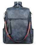 FADEON Laptop Backpack Purse for Women Large Designer PU Leather Laptop Bag, Ladies Bag Shoulder Bags