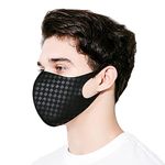 NYBEE Sport UV Protection Reusable and Washable Cooling Scarf Fashion Face Cover Mask for Women, Men, Unisex, Breathable (Black /Square / 1pack)