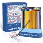 Arrtx 72 Colouring Pencils Set for Adult Colouring Book, Professional Soft Core Coloured Pencils for Drawing, Sketching, Shading | Colour Pencils | Artist Pencils |Drawing Pencils