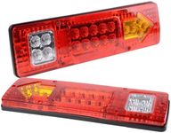 2X LED Tail Lights Stop Reverse Indicator 12V Ute Utv Trailer Caravan Truck Boat- Waterproof,19 LED