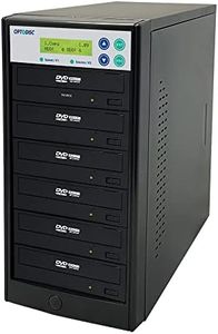 Optodisc 1 to 5 24X Burner M-Disc Support CD DVD Duplicator - Standalone Copier Duplication Tower (OPTO-S5T-DVD-BK)