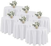 Fitable 6 Pack White Round Tableclo