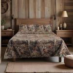 VISI-ONE Realtree Edge Camo Bedding Queen Sheet Set 4 Piece Polycotton Rustic Farmhouse Bedding for Lodge, Cabin & Hunting Bed Set – Perfect for Outdoor Camouflage Bedroom - (60"x80")