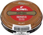 Kiwi Renews and Protects Leather Shoe Polish 38 g, Mid Tan