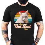 XMHAYLOO Personalized Dog Dad Shirt, Dad Shirts for Men, Dad Shirts, Best Cat Dad Ever T Shirt, Dog Dad Tshirt, Dog Dad Tshirt for Men, Dog Tshirts for Men, Funny Dad Shirts, Pawpaw Shirts for Men