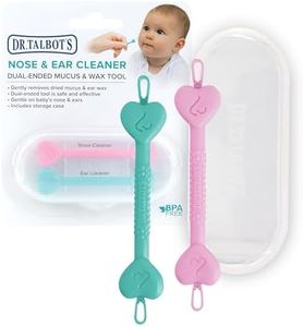 Dr. Talbot's Safe Ear Wax Removal Tool and Nose Cleaner for Baby with Travel Case - 2-Pack - Girl