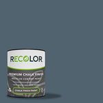 RECOLOR Recycled Interior Matte Finish Latex Paint for Walls and Furniture, 1 Quart, Chalk - Night