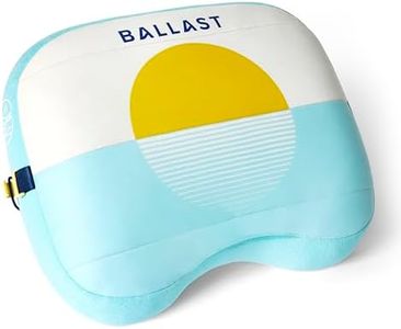 Ballast Beach Pillow – Inflatable Beach Pillow, Camping Pillow, Pool Pillow, Ultra Soft and Durable Pillow That Won’t Blow Away on Windy Beaches (Golden Sunrise)