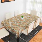 Kuber Industries PVC Table Cover 6 seater | Table Protector Sheet | Waterproof and Dustproof | Zig Zag Gripper Table Cloth | Dining Table Cover | 60x90 Inch | Green